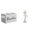 thumbnail image 1 of Soporte De Control Remoto De Madera Retro Y Organizador De Figuras De Bailarina Para Mesa, Mesita De Noche, Sofá, Oficina, Dormitorio, Chimenea, Entrada, Arte Moderno Creativo, 1 of 8