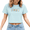 1-Blue, variant on Women's Funny Duck Print Crop Top Tees Trendy Aesthetic Streetwear Short Sleeve Round Neck Shirts Going Out Cozy Summer Tops