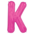 thumbnail image 2 of Letter K - Magenta Helium Foil Balloon - 34 inch, 2 of 2