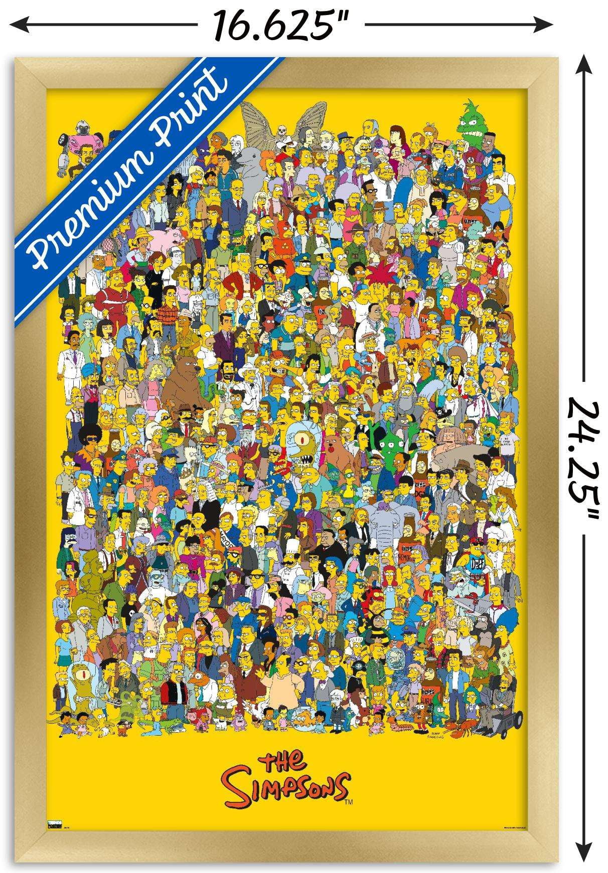 The Simpsons - Universe 21 Wall Poster, 14.725" x 22.375", Framed