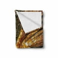 thumbnail image 2 of Forest Soft Flannel Fleece Blanket, Big High Beech Trees Deciduous Shedding Canadian Maples America Inspired Idyllic, Cozy Plush for Indoor and Outdoor Use, 60" x 80", Orange Brown, by Ambesonne, 2 of 6