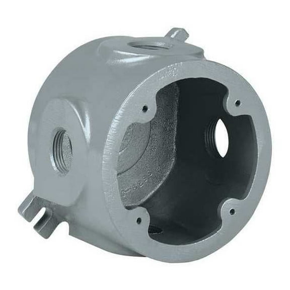 Hubbell Killark Round Outlet Box,Deep,3/4" Hub,3.62"D VLJDX-2