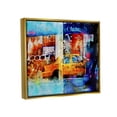 thumbnail image 3 of Stupell Industries Modern Taxi Collage Transportation Painting Gold Floater Framed Art Print Wall Art, 31 x 25, 3 of 9