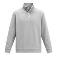 thumbnail image 4 of Men's High Neck Long Sleeve Button Placket Sweatshirt Digital Print Design Fall Winter Casual Wear Oversized Pullover Long Sleeve Crewneck Casual Tops, 4 of 4
