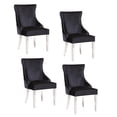 thumbnail image 3 of Plata Import Stonefort Chair in Black Set of 4 for Dining Area, 3 of 4