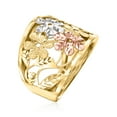 thumbnail image 3 of Ross-Simons Italian 14kt Tri-Colored Gold Floral Ring, Women's, Adult, 3 of 6