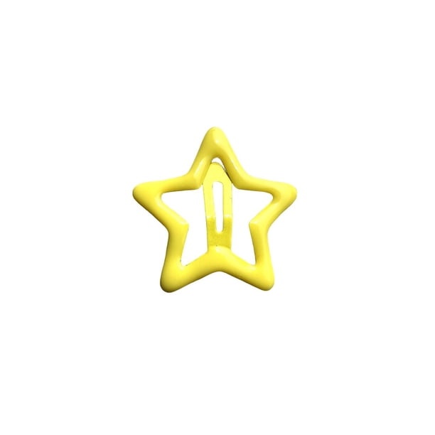 Pinzas de metal para el cabello de 50 piezas para niñas, niños pequeños, perfectas para cabello fino, cabello grueso y más, con divertidos diseños de estrellas