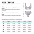 thumbnail image 4 of Kdxio Unicorn DoingYoga Print Women's 2 Piece High Waisted Wrap Spaghetti Strap Summer Swimsuit Bikini Set-XX-Large, 4 of 7