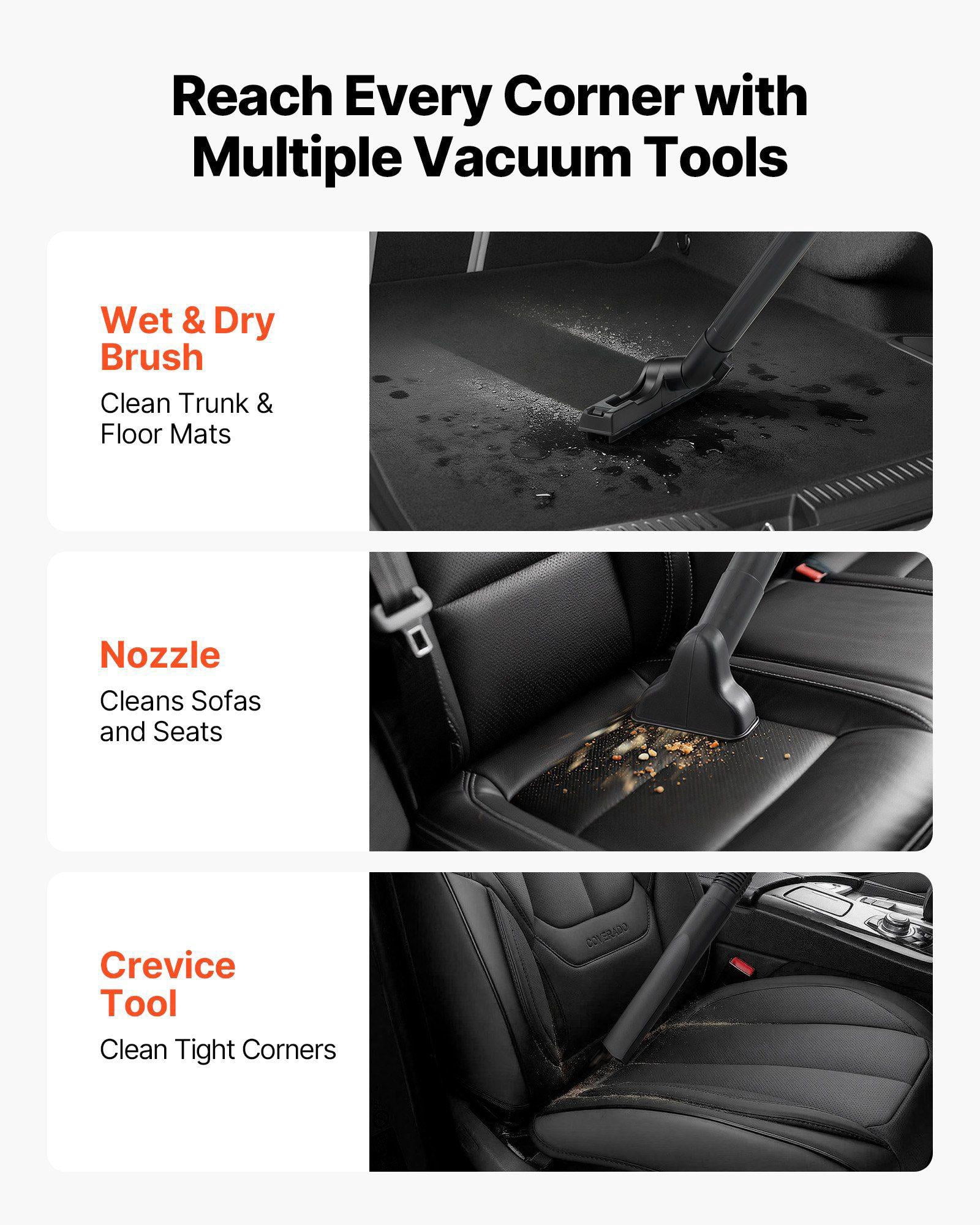11 Gallon Wet Dry Shop Vacuum 5.5 Peak HP 1350W Portable Commercial Industrial Vac with Self Cleaning Hose and Long Cord for Jobsite Workshop