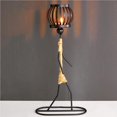 thumbnail image 1 of Girl Shape Candlestick Decorative Candlestick Exquisite Iron Candlestick Abstract Character Candlestick with Hemp Rope Detachable Frame for Bedroom Office Coffee Shop, 1 of 3