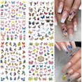 thumbnail image 3 of Pegatinas de mariposa para decoración de uñas, pegatinas 3D, pegatinas para decoración de uñas, suministros de uñas acrílicas, flores, diseños de mariposas, decoración de uñas, pegatinas de mariposas JAMW Sencillez, 3 of 5