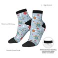 thumbnail image 4 of Uemuo Sea Turtle Printed Crew Socks, Moisture-Wicking Socks, Athletic Socks for Men Breathable Cushion Socks Casual Sport Socks for Running Traveling, 4 of 6