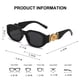 thumbnail image 4 of Gafas de sol retro rectangulares BUTABY para mujer en color negro, 4 of 5