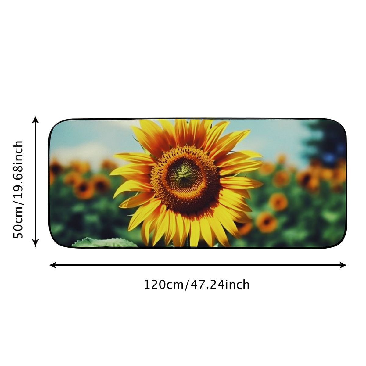 Qinduosi Decorative Door Mat, Door Mat with Non-Slip Rubber Backing, Easy Cleaning, Traps Dirt, for Entry, Patio, Garage 19.68*47.24 in