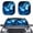 Blue Butterfly, variant on Binienty Cute Car Sun Shade Windshield Cartoon Capybara Car Interior Accessories Sun Protection Front Window Sunvisor UV Rays Blocker Universal Fit for Auto Truck Van SUV