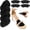 Black, variant on 2 pairs of air cushion balls, 2 pairs of anti-slip shoe heel inserts, suitable for loose and oversized shoes, foot pain relief blister