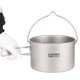 thumbnail image 3 of Olla de titanio Olla de titanio Lixada de 2 l, olla de cocina ligera para acampar al aire libre con asas plegables y tapa para acampar, senderismo, mochilero, picnic Lixada Olla de titanio, 3 of 7