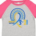 thumbnail image 4 of Inktastic 3-21 World Down Syndrome Day Blue and Yellow Rainbow Ribbon Boys or Girls Toddler T-Shirt, 4 of 5