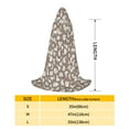 thumbnail image 2 of Honeii Cute Rabbit Print Poncho Cape, Cloak Coat, Snuggly Hooded Wearable Blanket, Hooded Cape For Teenagers,Halloween Costumes-Medium, 2 of 7