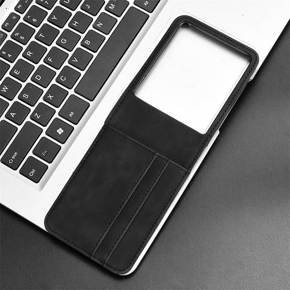 Phone Case for Motorola Razr 50 Ultra/Moto Razr Plus 2024 Flip Card Slot Anti-Fall Protective Leather Cover
