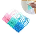 thumbnail image 2 of MasteelfCA 24PCS Plastic Cloth Clips Sock Clip Multi-function Clothespins for Clothes Bra Sock Underwear (Assorted Color), 2 of 9