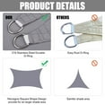 thumbnail image 5 of NEWEEN Waterproof Sun Shade Sail Rectangle UV Block Sunshade for Backyard Yard Deck Patio Garden Outdoor Activities and Facility(Light Gray,10'x13'), 5 of 8