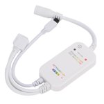RGB LED Contrôleur de lumière de bande, conception humanisée LED Lumières Dimmer Music Rythme Sync Luminosité Ajustement pour la maison KTV Éclairage à corde à DEL