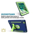 thumbnail image 4 of Allytech Silicone Case for iPad 4 / iPad 3/ iPad 2, Three Layers Silicone+PC Heavy Duty Defender Kickstand Feature Shockproof Case Cover for Apple iPad 2nd/3rd/4th Generation, Darkblue+Mint, 4 of 10
