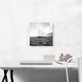 thumbnail image 2 of ARTCANVAS Old Boat In Ocean Home Decor Square Canvas Art Print - Size: 12" x 12" (0.75" Deep), 2 of 9