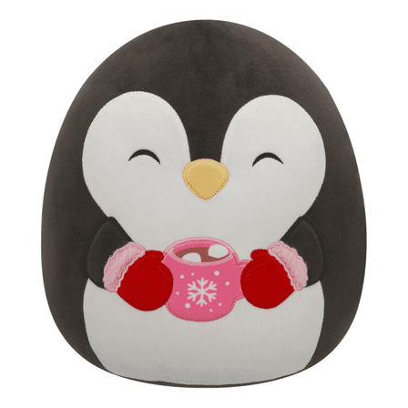 Squishmallow 16 inch Luna the Penguin Holding Hot Cocoa