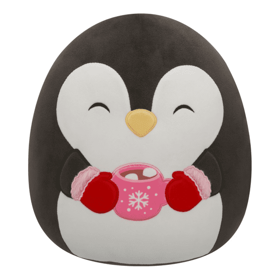 Squishmallow 16 inch Luna the Penguin Holding Hot Cocoa