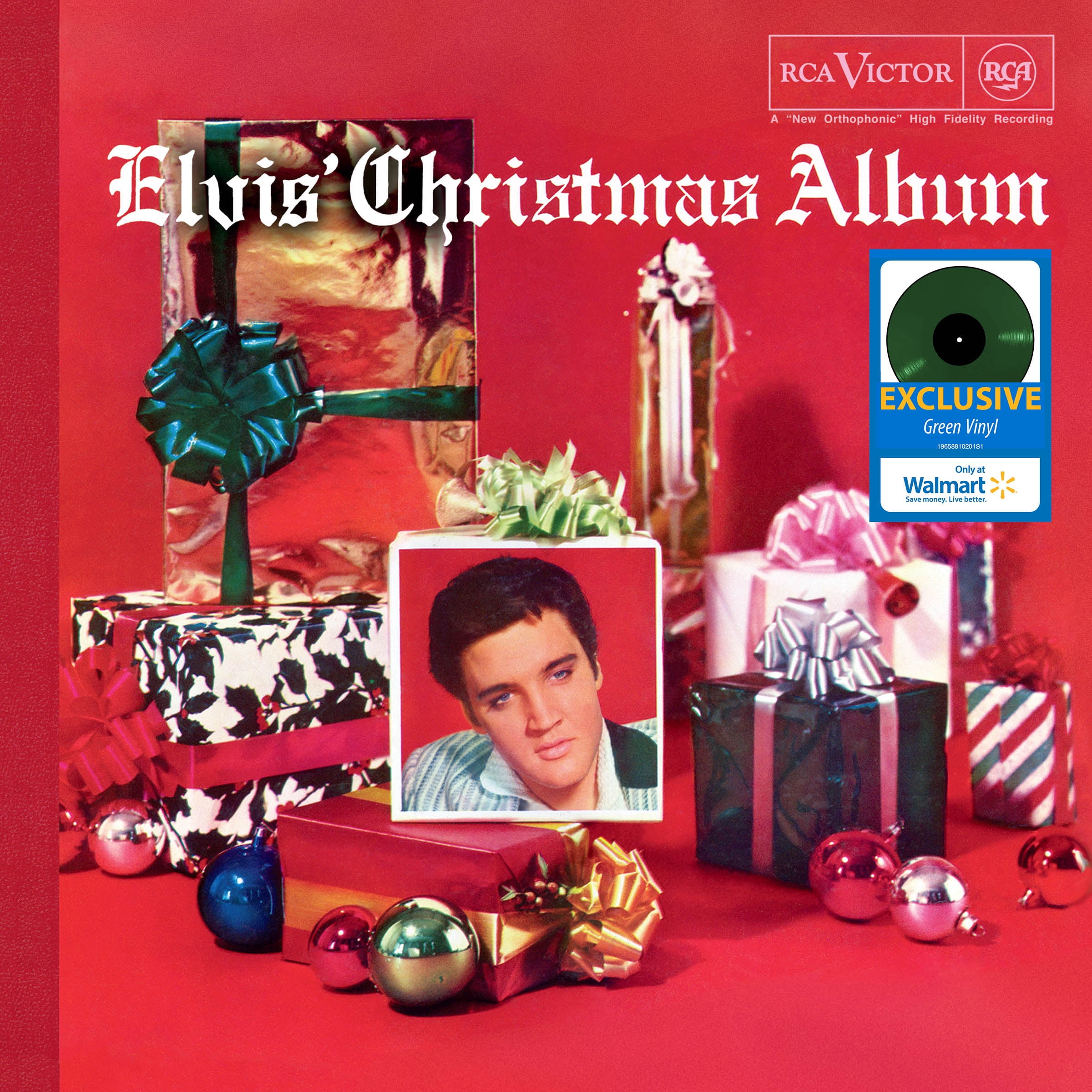 Elvis Presley - Elvis' Christmas Album (Walmart Exclusive Green Vinyl) -  Holiday LP 