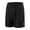 Black, variant on Men's Waffle Shorts with Zipper Pockets 5'' Inseam Soft Elastic Waist Shorts for Athletic Workout Lounge Black