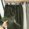 thumbnail image 5 of Men's Casual Twill Cargo Jogger Pants Stretch Relaxed Fit Outdoor Daily Training Trousers S-XXL, 5 of 8
