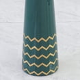 thumbnail image 5 of Florero 24,5cm Cerámica Oro Verde Diseño Grande Vaso Decorativo ER, 5 of 5