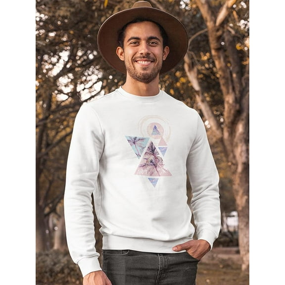Abstract Pink Summer Design. Sweatshirt Men -Image by Shutterstock, Male 5X-Large