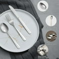 thumbnail image 5 of Bestdin 24 Pieces Dinner Spoons,6.7" Food Grade Stainless Steel Spoons Silverware, Mirror Polished Table Spoon Use for Home Kitchen Restaurant, Kitchen Essential Dinner Spoons, Dishwasher Safe, 5 of 8