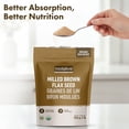thumbnail image 4 of Rootalive Organic Milled Brown Flax Seed, Cold Milled, Gluten Free, Vegan, Natural Egg Substitute, High in Omega-3 and Fiber, Product of Canada, 454g, 4 of 6