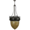 thumbnail image 7 of Meyda Tiffany 148471 Greenbriar Oak 3 Light 24" Wide Pendant - Pewter / Oil Rubbed Bronze, 7 of 7