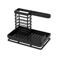 thumbnail image 1 of MOQIN Large Kitchen sink Organizer Caddy Sponge Scrubber Brush Dishrag Dishcloth Holder Rack with Drain Pan Tray Countertop Stainless Steel Rustproof,Kitchen Counter Accessories & Storage Rack, 1 of 7