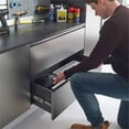 thumbnail image 5 of Pemberly Row Wood Base Drawer Wall Mounted Garage Cabinet in Metallic Gray, 5 of 9