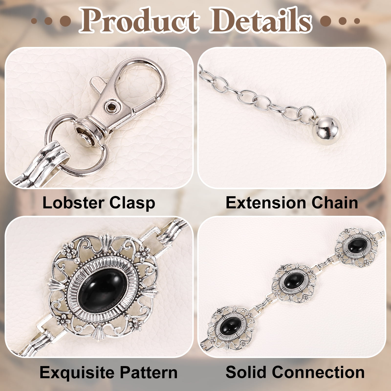 Western Metal Concho Chain Belt, Chain Waist Belts for Women 