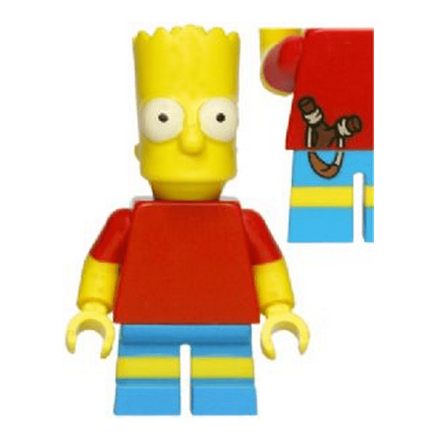 LEGO Simpsons Bart Simpson with Sling Shot in Back Pocket Minifigure