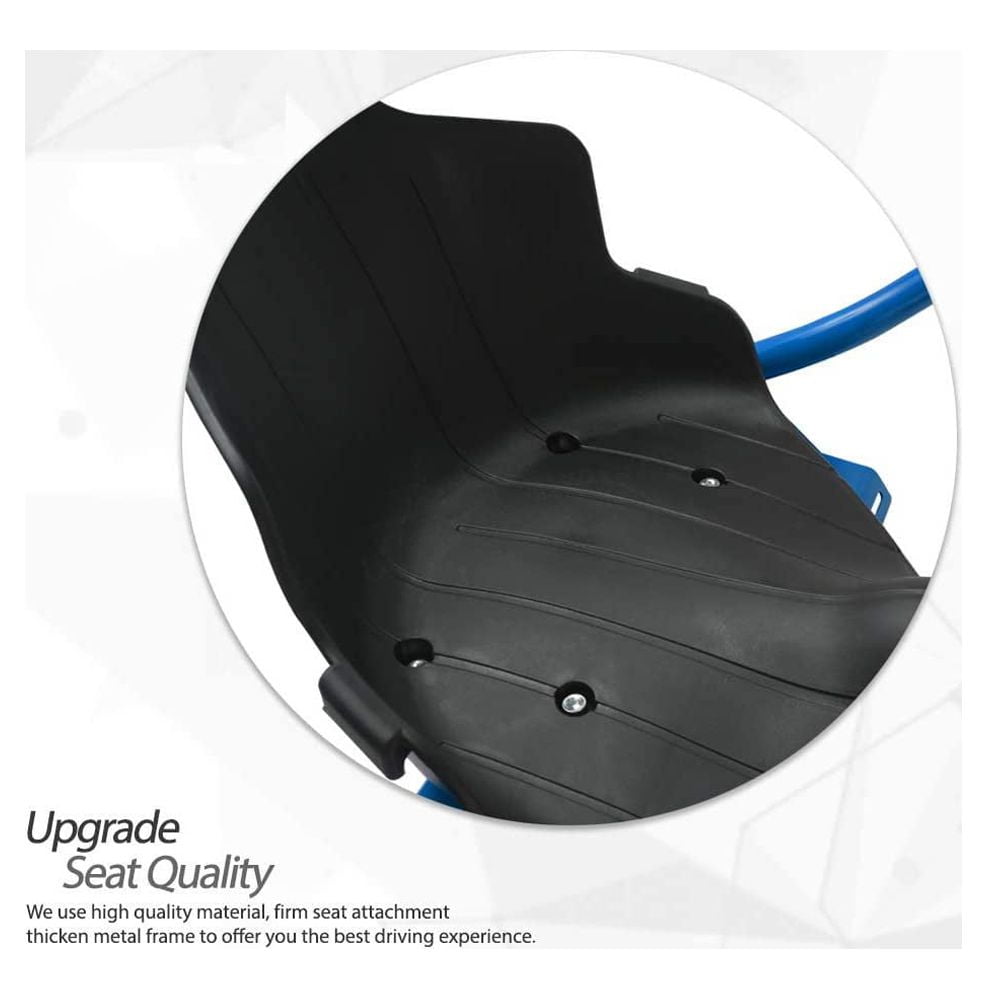 Hover Kart Go Kart Adjustable Seat Attachment for 6.5" Hover-Board Buggy - Blue