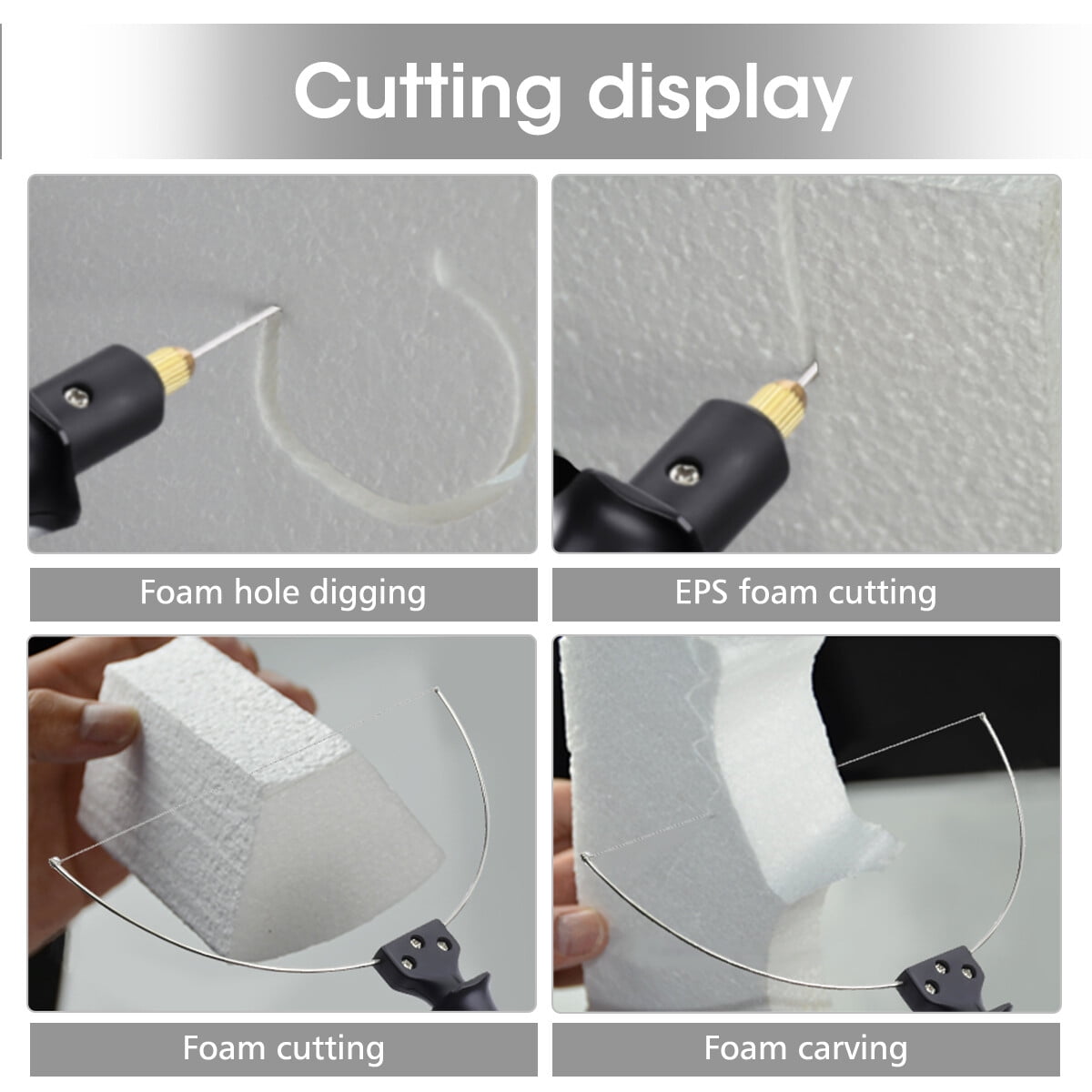 9PCS Electric Foam Cutter Electric Cutting Machine Pen Tool Kit Styrofoam Cutter
