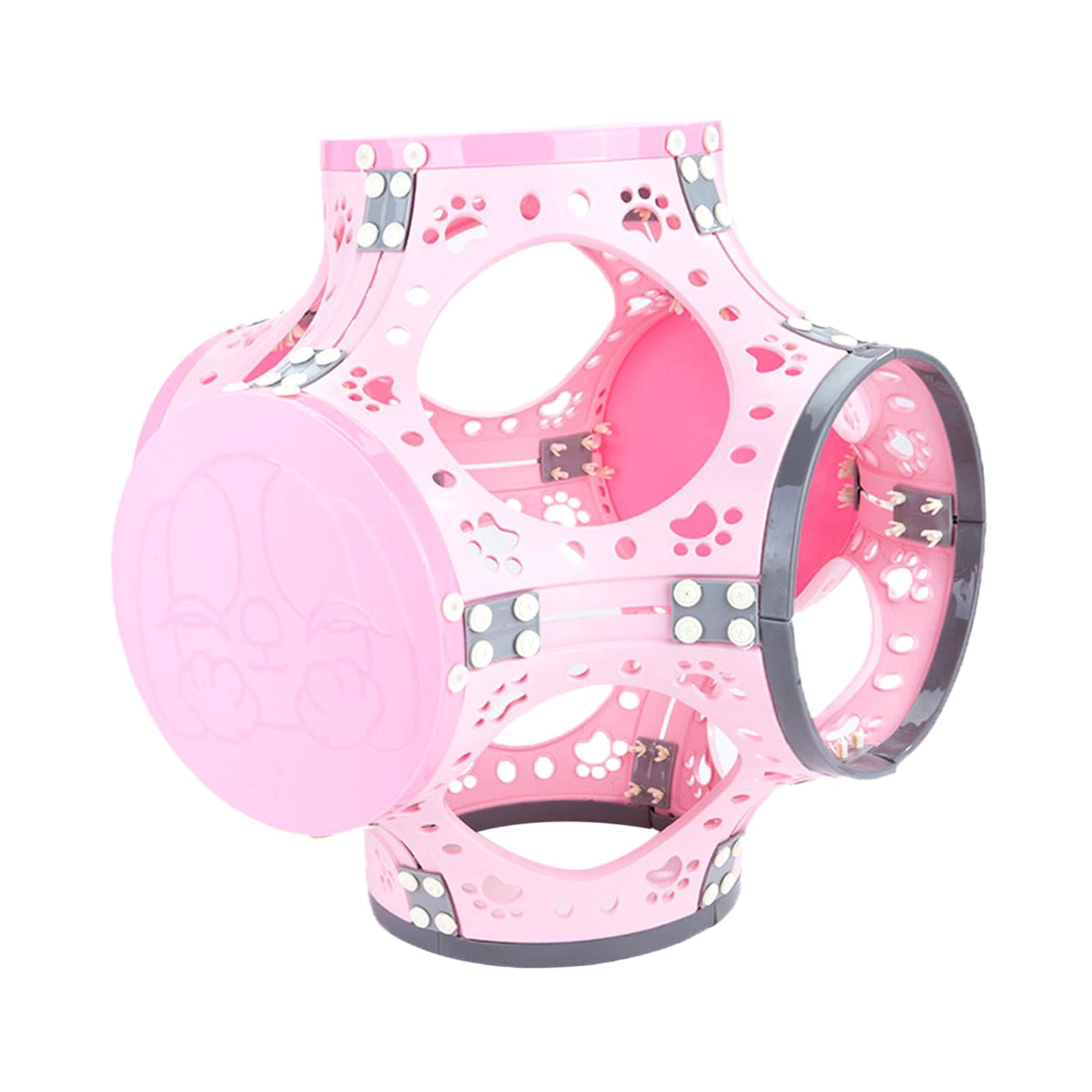 Cat Tunnel Pay Toy, Small Animals Indoor Home Playing, Cute Pet Supplies Cat Climbing Frame Pet Interactive Toy for Kitten Puppy Rabbits Pink