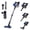 Black Blue, variant on Parcus Home Canister Vacuum – Powerful 16Kpa Suction, Washable HEPA Filter, 12.14ft Self‑Rewinding Cord, Bagless for Hardwood & Carpet, Ultra‑Light & Portable, Black Yellow