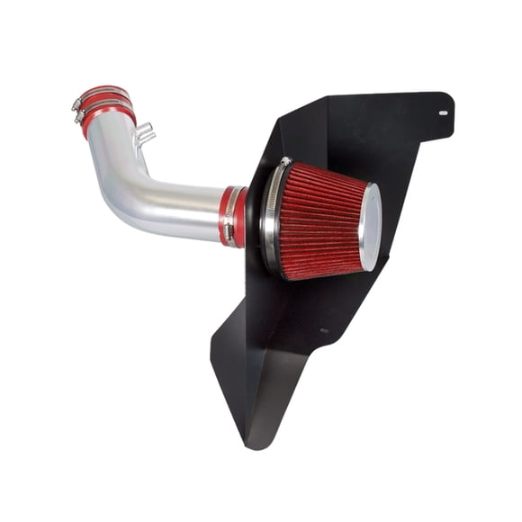 Cold Air Intake System with Heat Shield Kit + Filter Combo RED Compatible For 15-17 Ford Mustang 3.7L V6