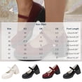 thumbnail image 3 of Miluxas Women’s Strap Platform Mary Jane Shoes, Leather Round Toe Chunky Block Heel Pumps, Vintage Dress Shoes Wine 9(42), 3 of 9