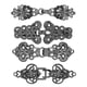 thumbnail image 2 of 4 piezas suéter chal clips clips sujetadores decorativo hueco cardigan cuello Negro, 2 of 8